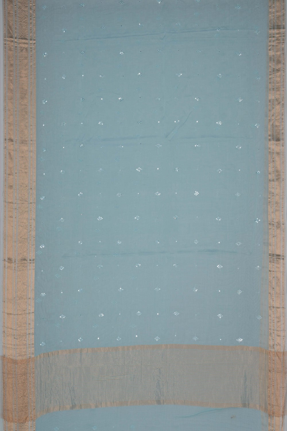 Chanderi Pastel Blue Saree