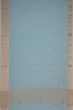 Image of Chanderi Pastel Blue Saree