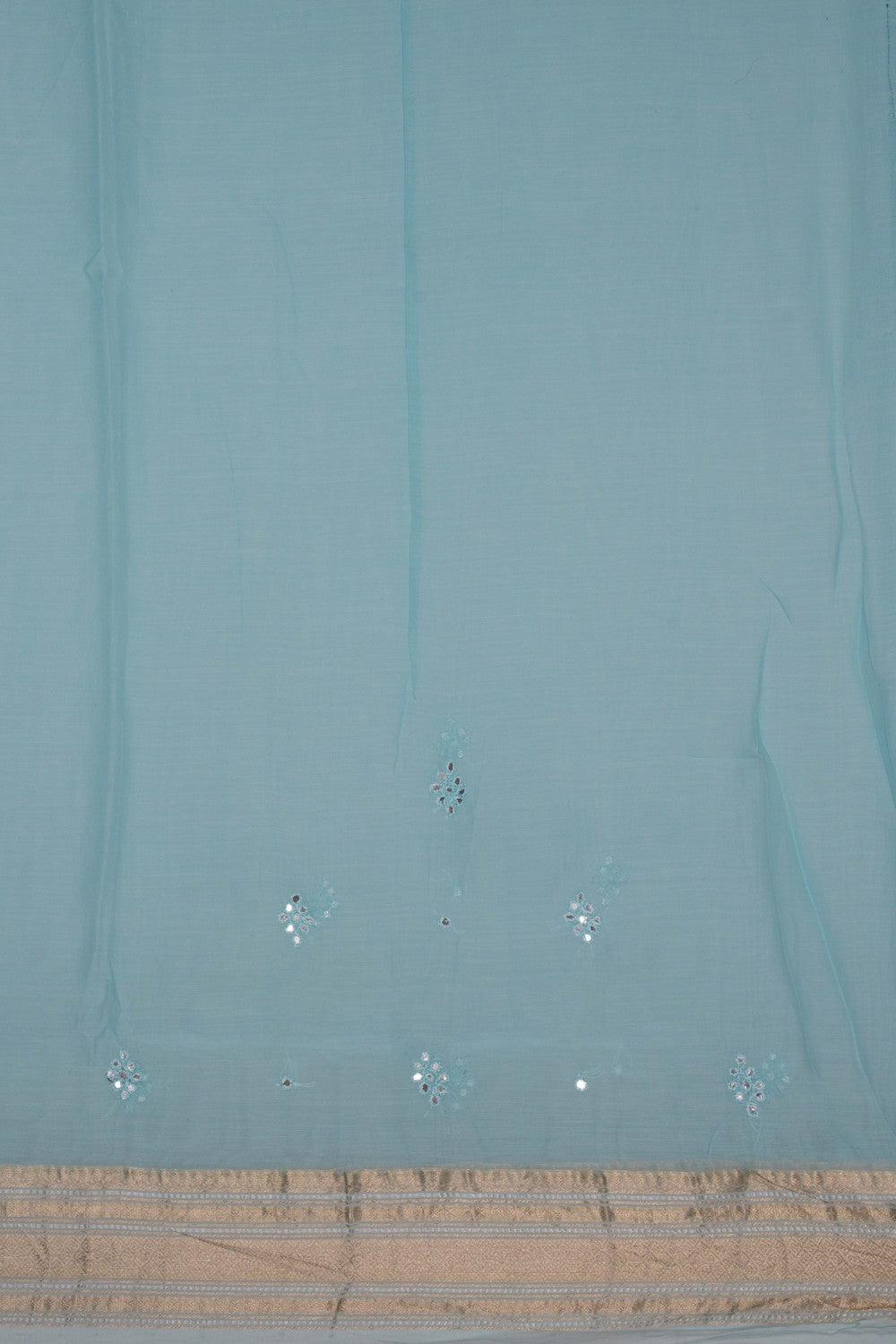 Chanderi Pastel Blue Saree