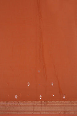 Image of Chanderi Orange Saree