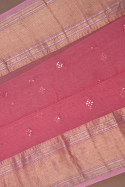 Image of Chanderi Pink Saree