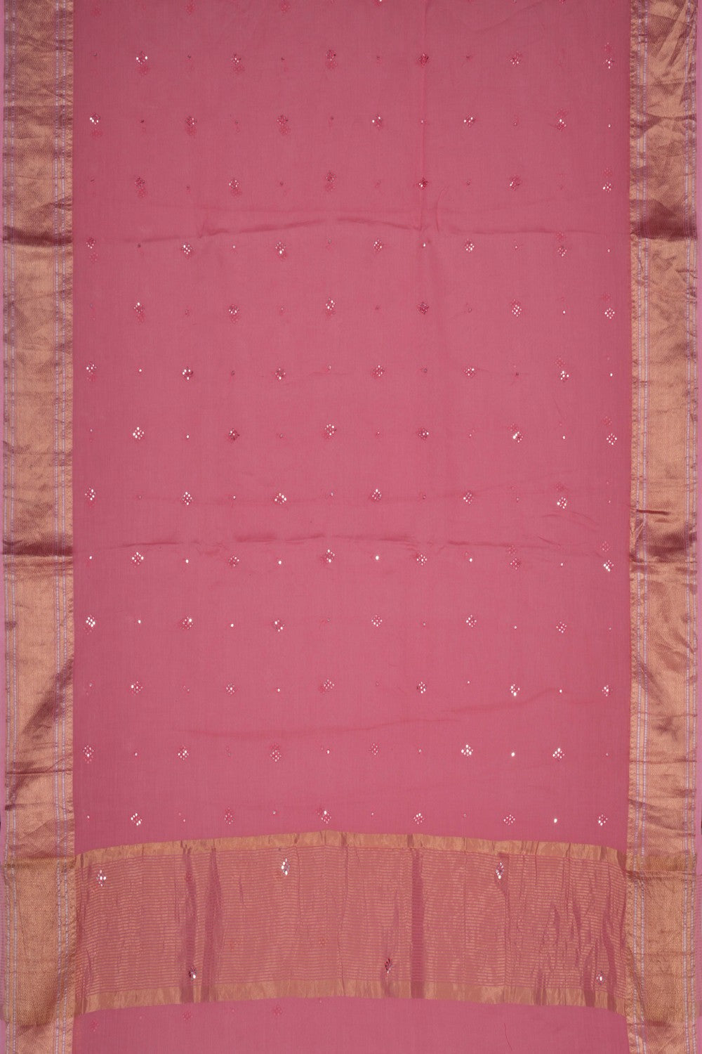 Chanderi Pink Saree