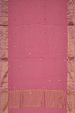 Image of Chanderi Pink Saree