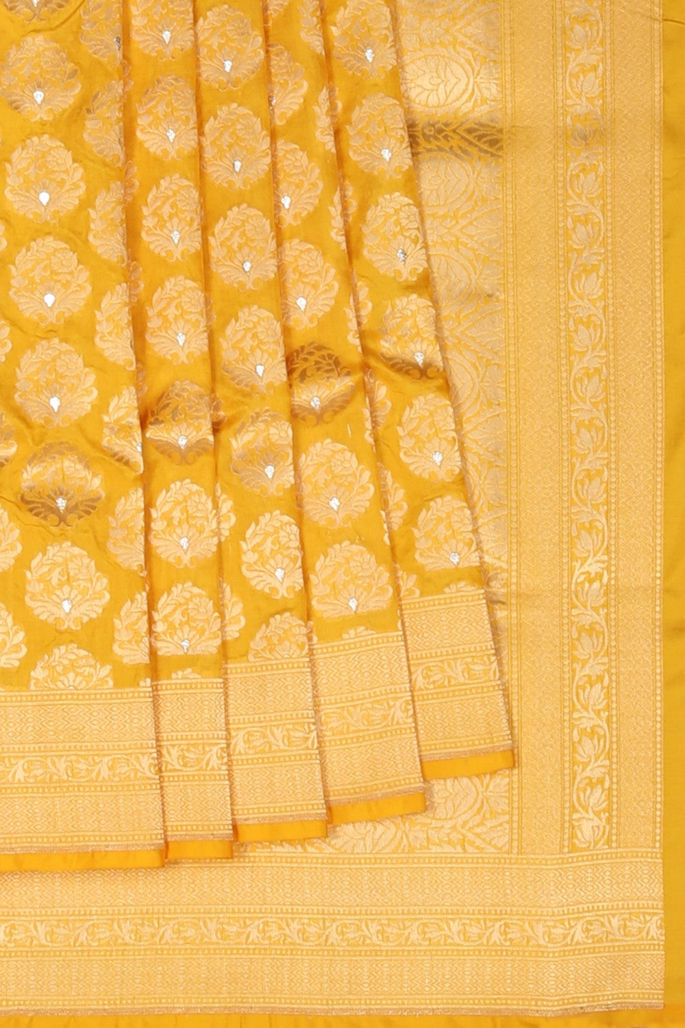 Banarasi Mustard Saree