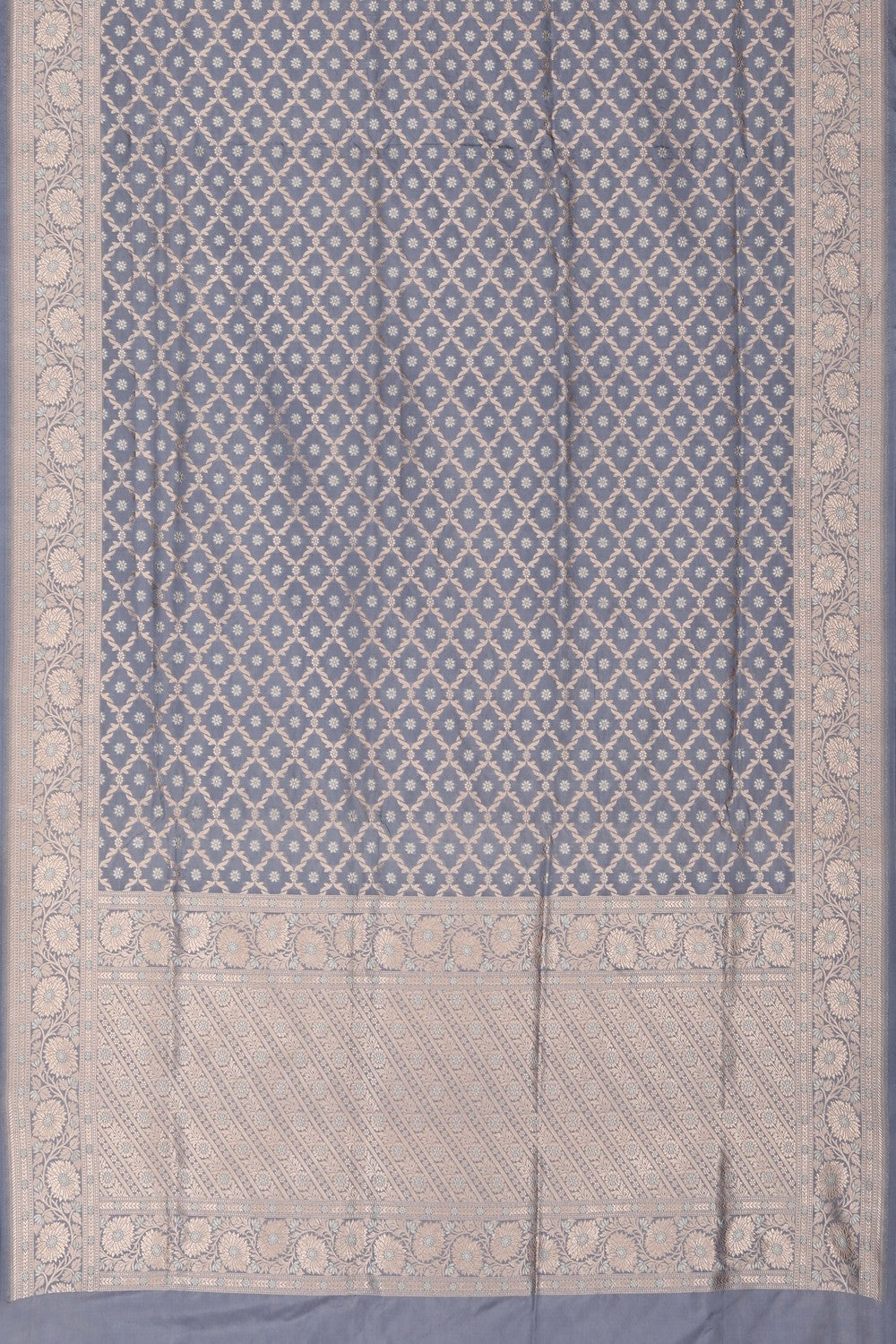 Banarasi Smoky Grey Saree