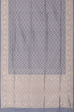 Image of Banarasi Smoky Grey Saree
