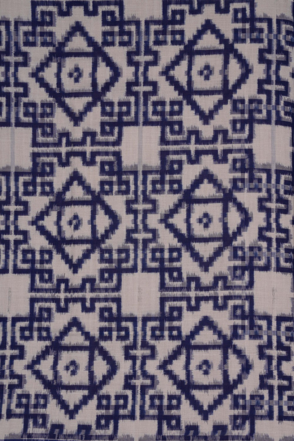 Pochampally Ikat Cotton Royal Blue Saree