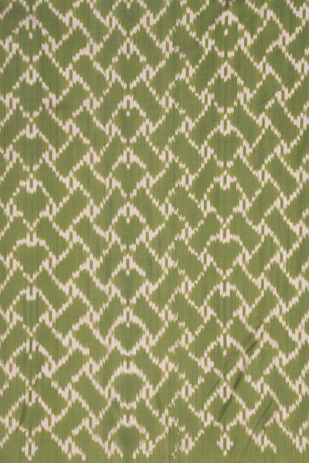 Pochampally Ikat Silk Sage Green Saree