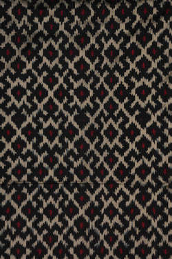 Image of Pochampally Ikat Silk Black Saree