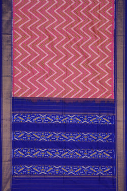 Image of Pochampally Ikat Silk Pink Saree