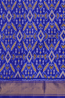 Image of Pochampally Ikat Silk Pink Saree