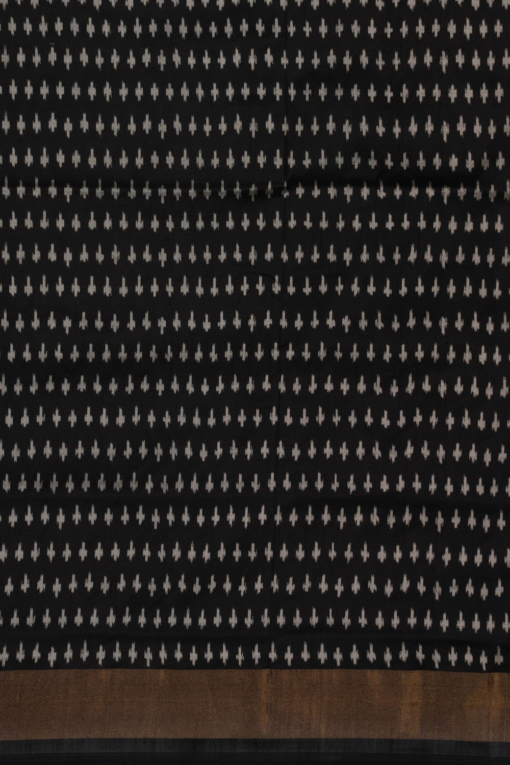 Image of Pochampally Ikat Silk Black Saree