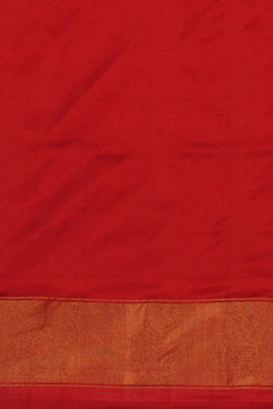 Image of Pochampally Ikat Silk Green Saree