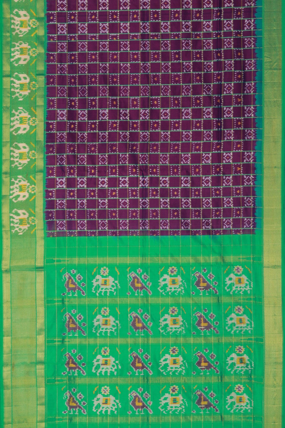 Image of Pochampally Ikat Silk Saree