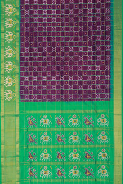 Image of Pochampally Ikat Silk Saree