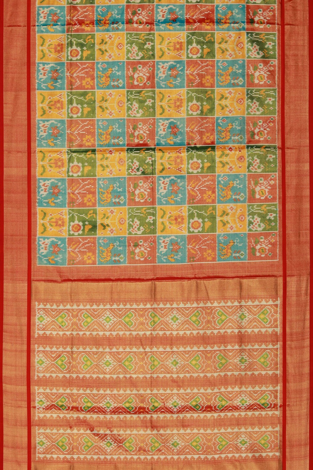 Image of Pochampally Ikat Silk Saree
