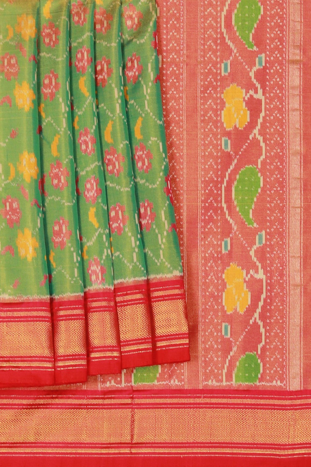 Image of Pochampally Ikat Silk Saree