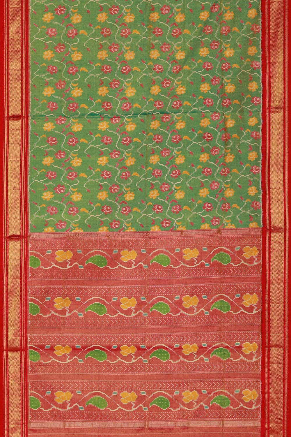 Image of Pochampally Ikat Silk Saree