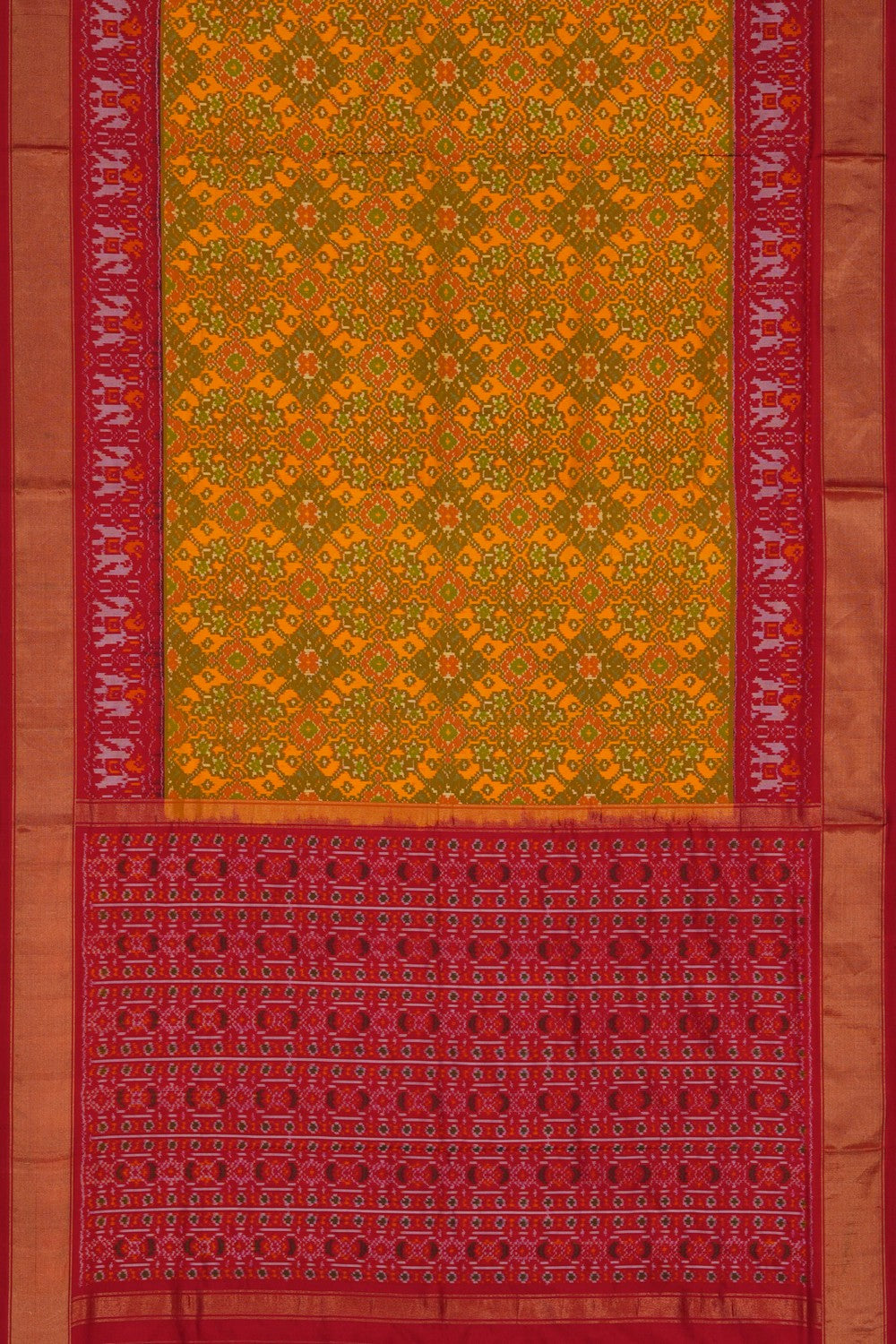 Image of Pochampally Ikat Silk Saree