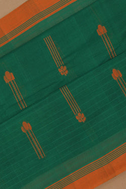 Image of South Cotton Green Saree