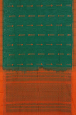 Image of South Cotton Green Saree