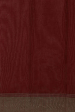 Image of South Cotton Maroon Saree