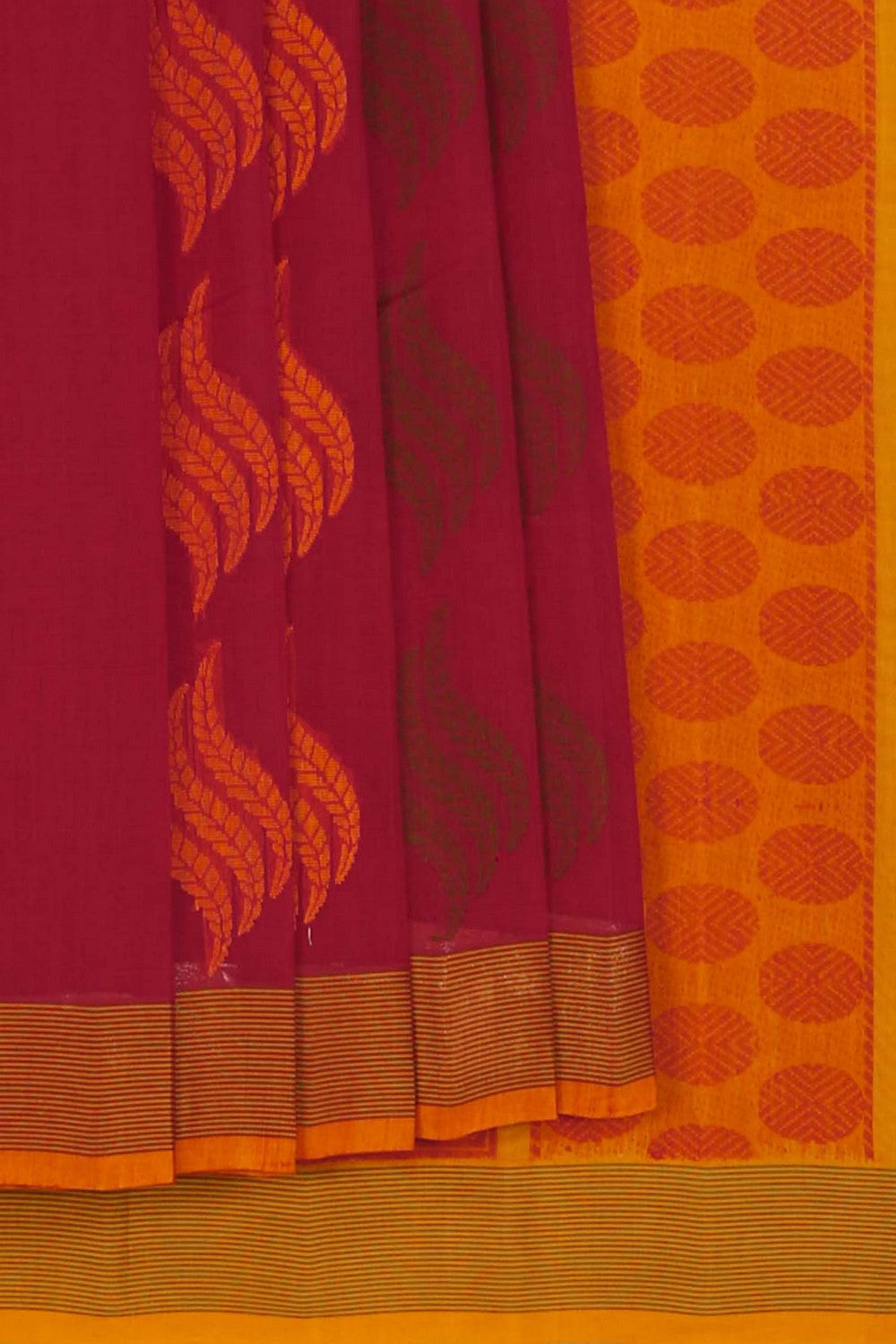 South Cotton Pink Saree