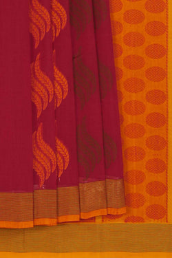 Image of South Cotton Pink Saree