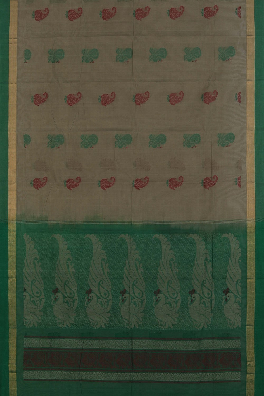 Image of South Cotton Grey Saree