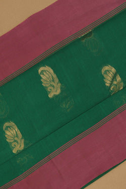Image of South Cotton Green Saree