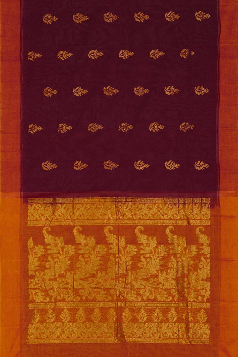 South Cotton Purple Saree