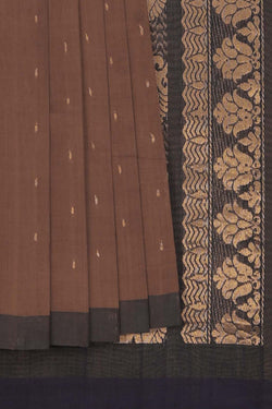 Image of South Cotton Purple Saree