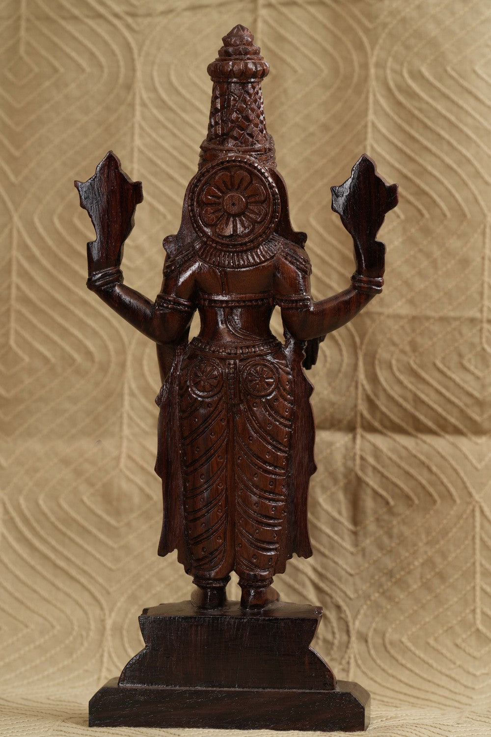 Image of Sculptures crafted from rosewood that depict Lord Balaji