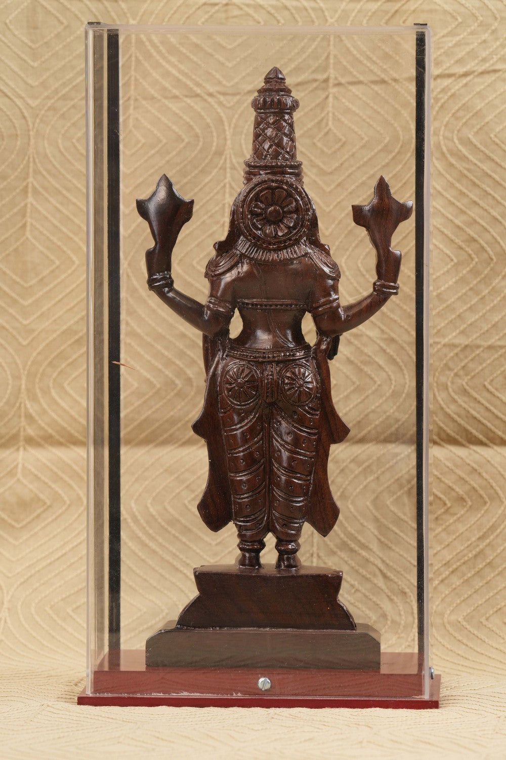 Sculptures crafted from rosewood that depict Lord Balaji