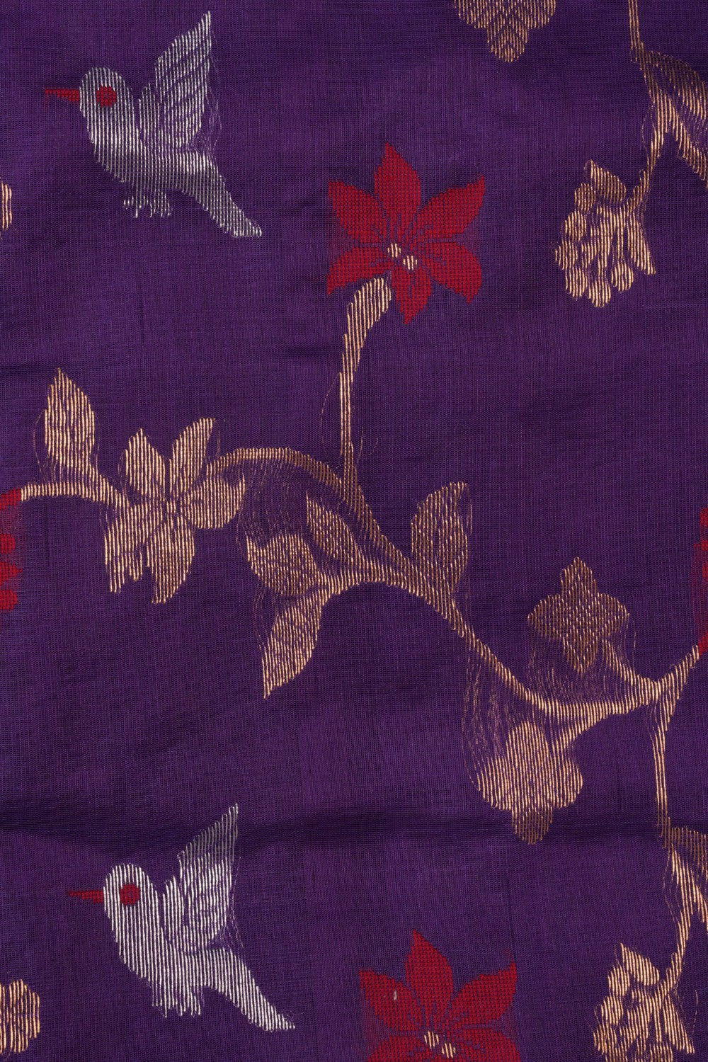 Image of Chanderi Purple Saree