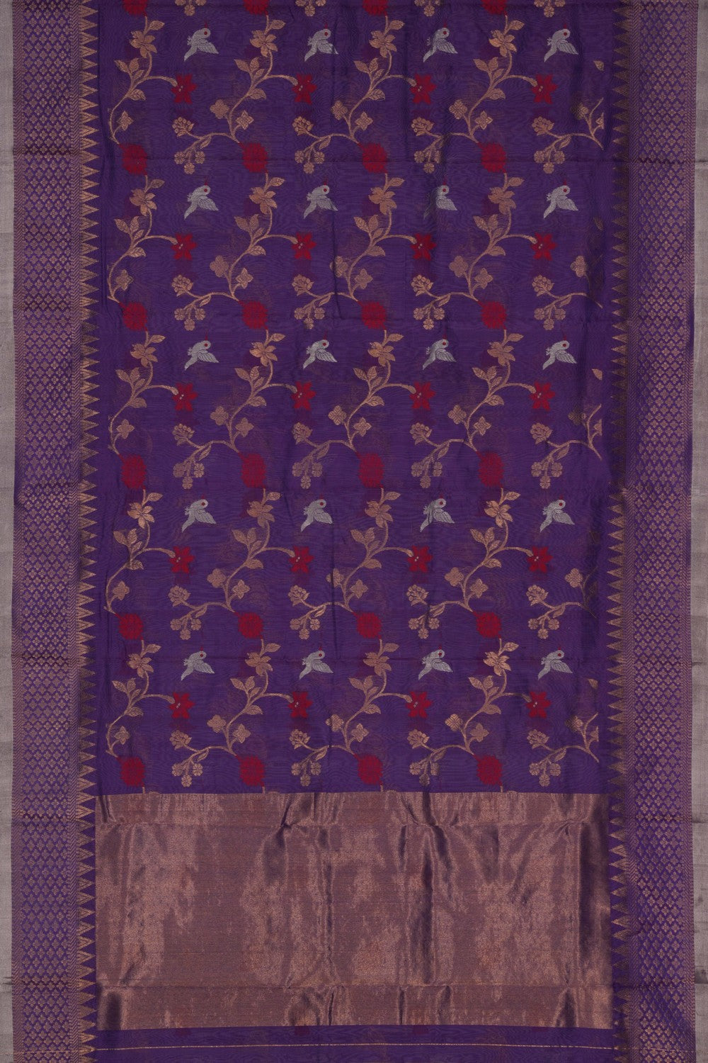 Image of Chanderi Purple Saree