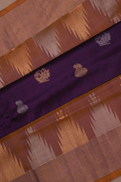 Image of Uppada Purple Saree