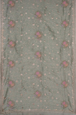 Image of A Beautiful Silk Embroidery Saree