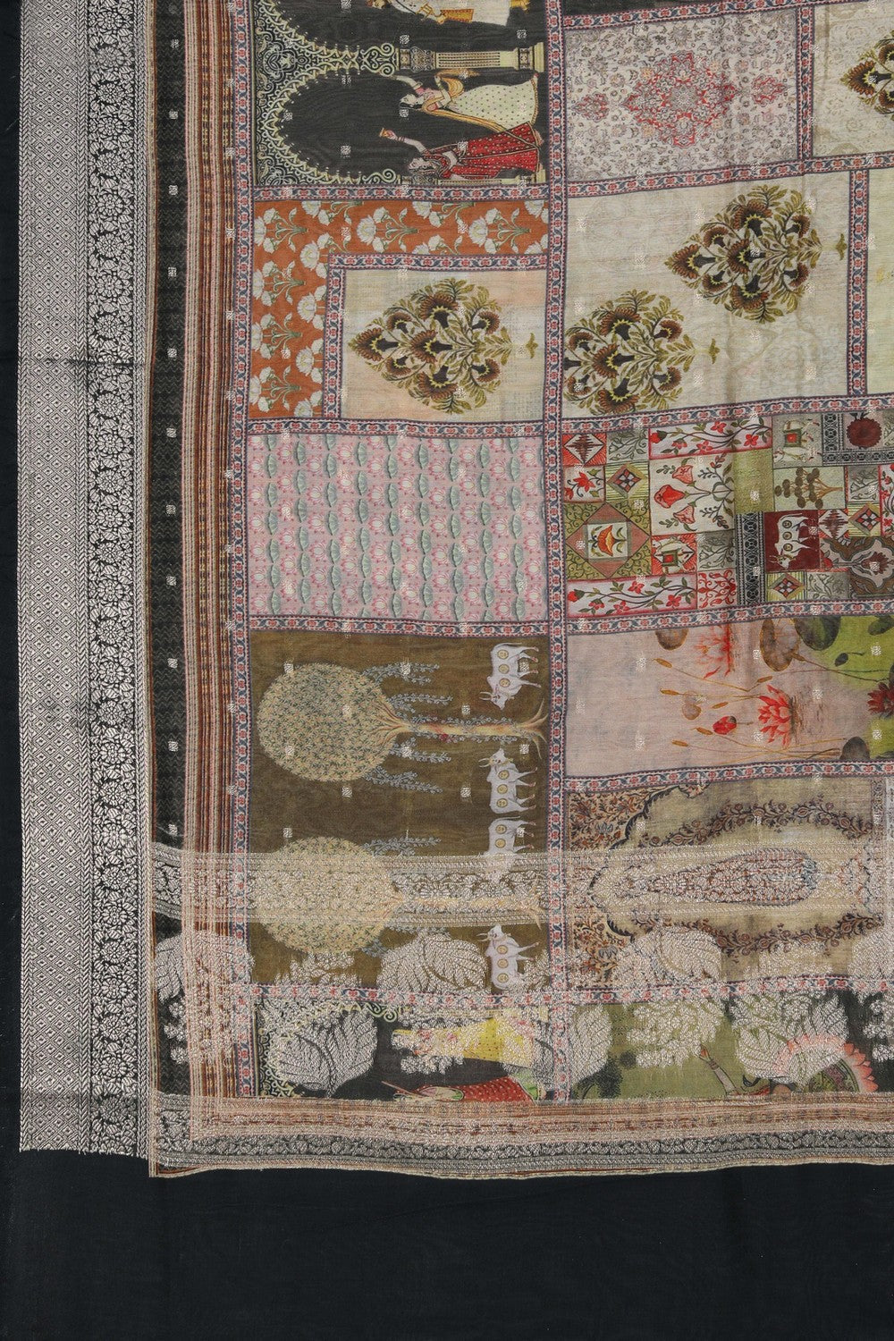 Image of Chanderi Pichwai Art Dupatta