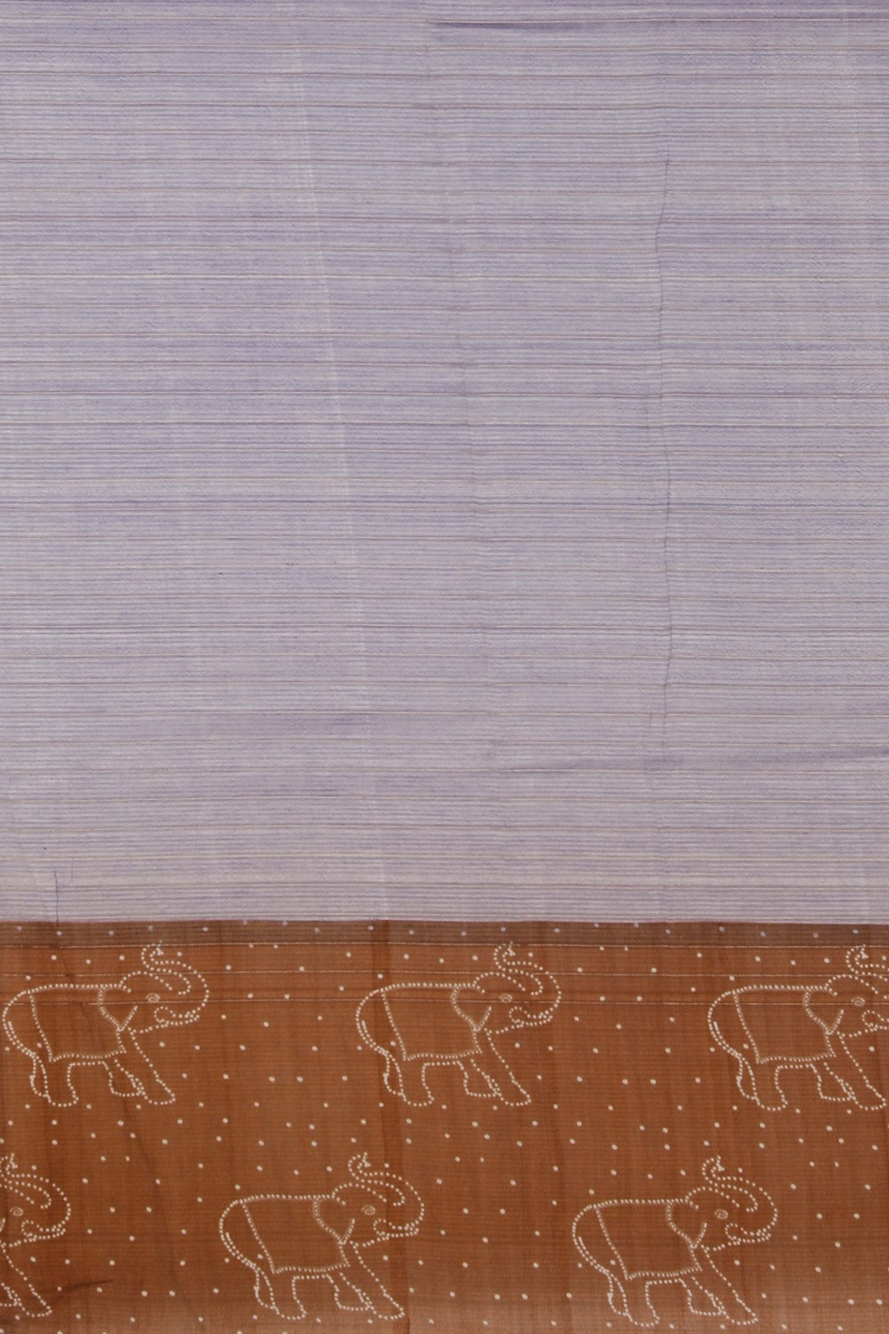 An Elephant Printed Mangalgiri Silk Saree