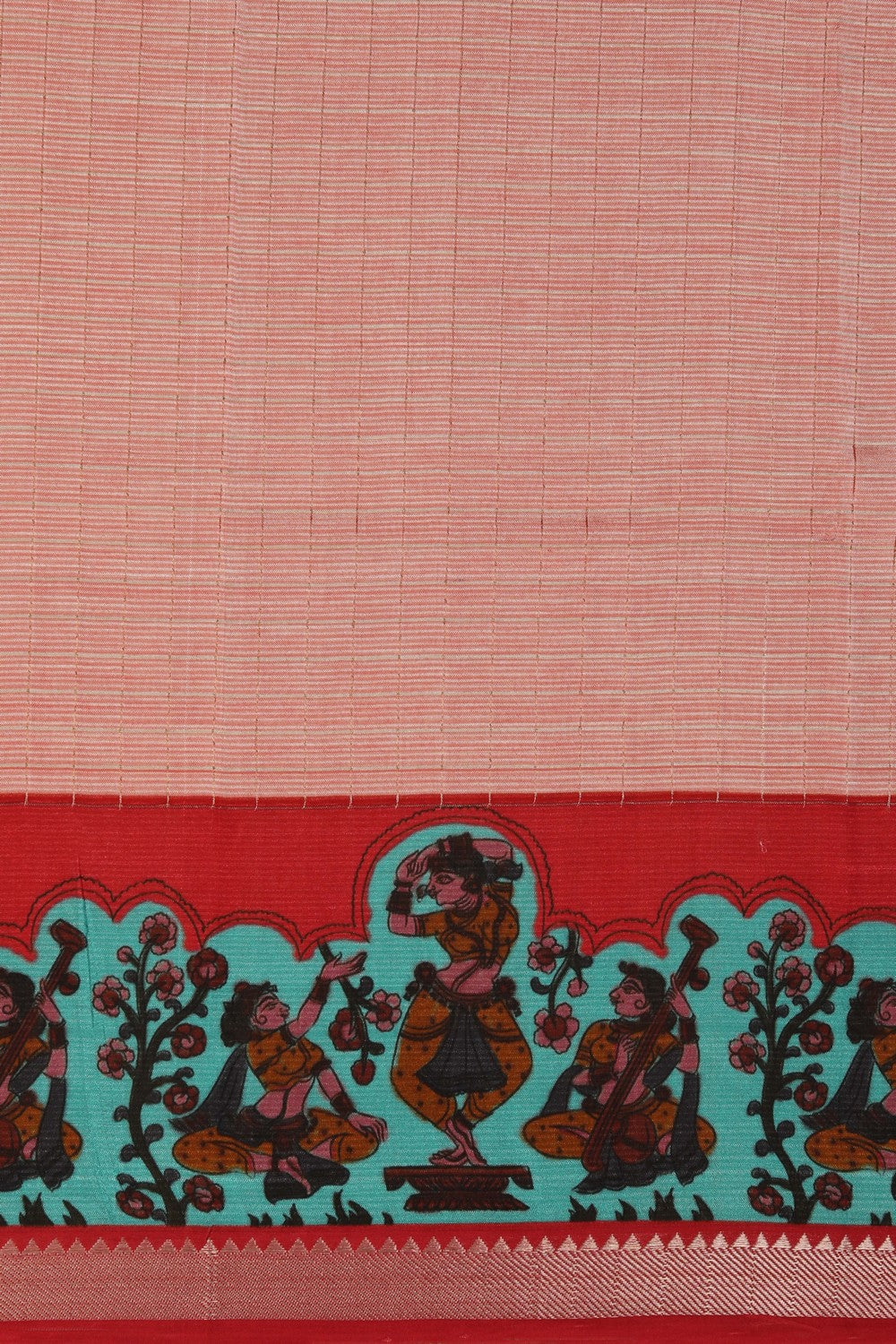 Mythology Art Mangalgiri Silk Saree