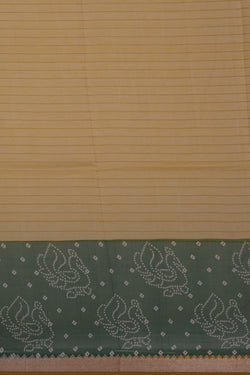 Image of A Peacock Printed Mangalgiri Silk Saree