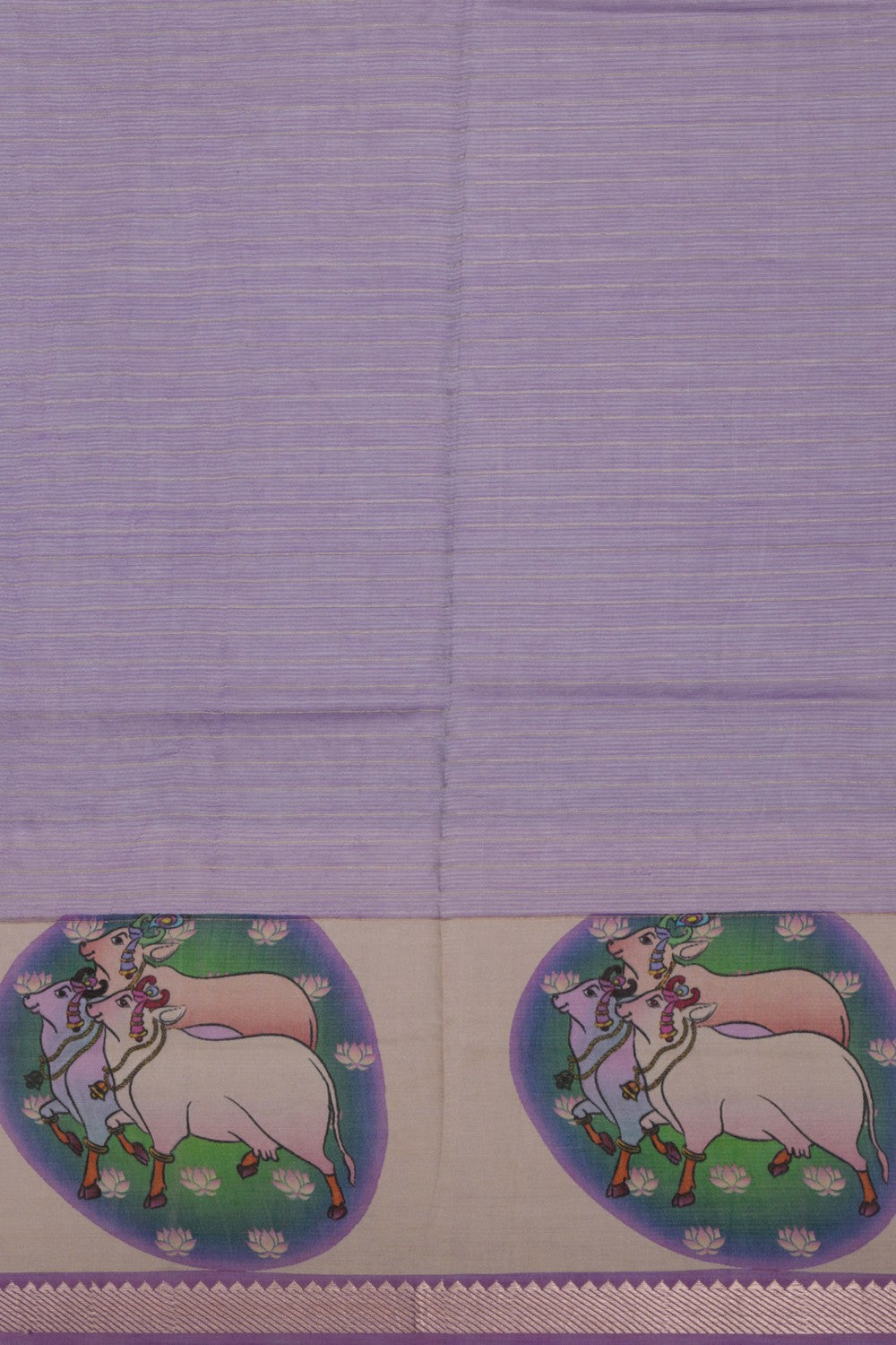 A Pichwai Art Mangalgiri Silk Saree