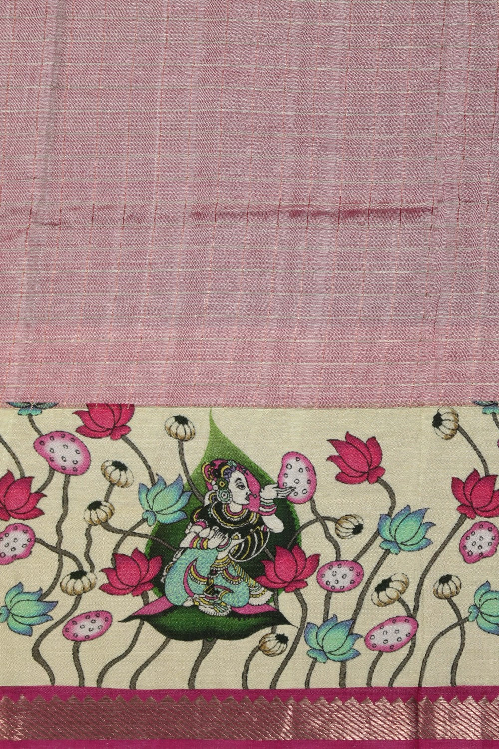 A Pichwai Art Mangalgiri Silk Saree