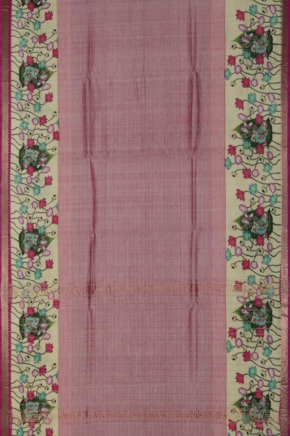 A Pichwai Art Mangalgiri Silk Saree