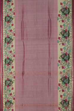 Image of A Pichwai Art Mangalgiri Silk Saree
