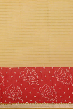 Image of A Peacock Printed Mangalgiri Silk Saree