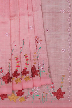 Image of Mangalgiri Embroidery Saree