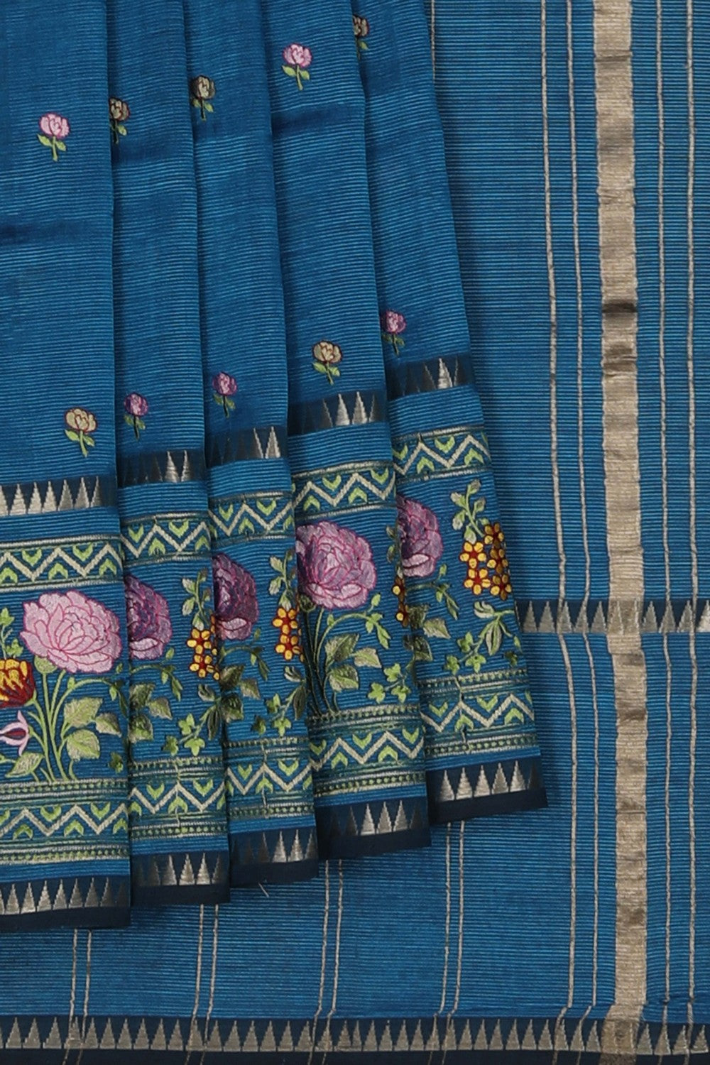 Mangalgiri Embroidery Saree