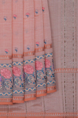 Image of Mangalgiri Embroidery Saree